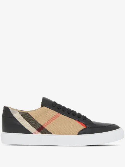 Burberry House Check-print lace-up sneakers