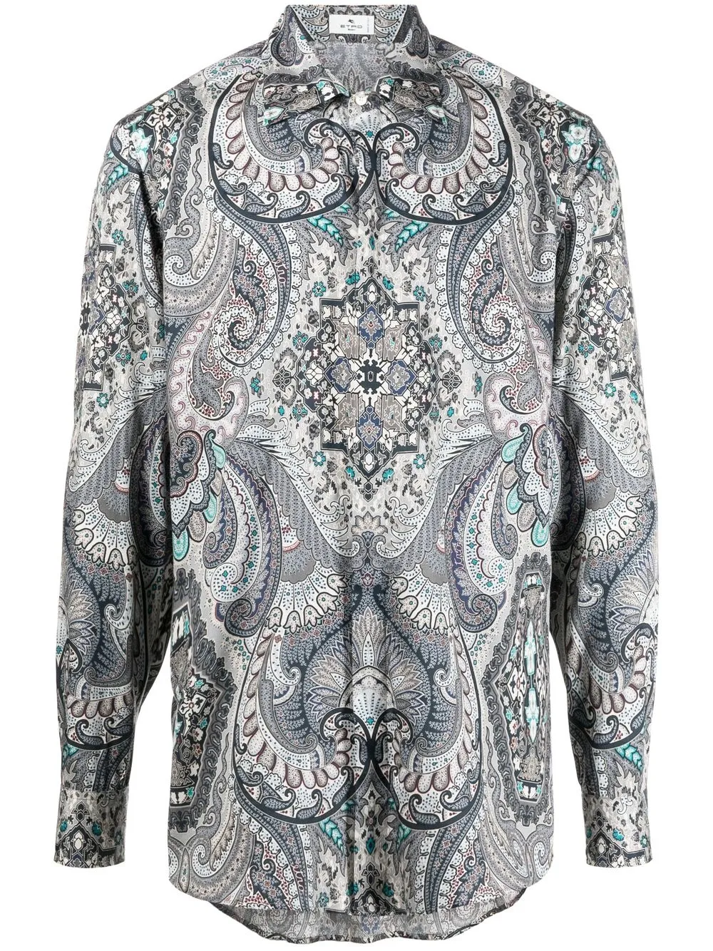 

ETRO camisa con estampado de cachemira - 200 GREY