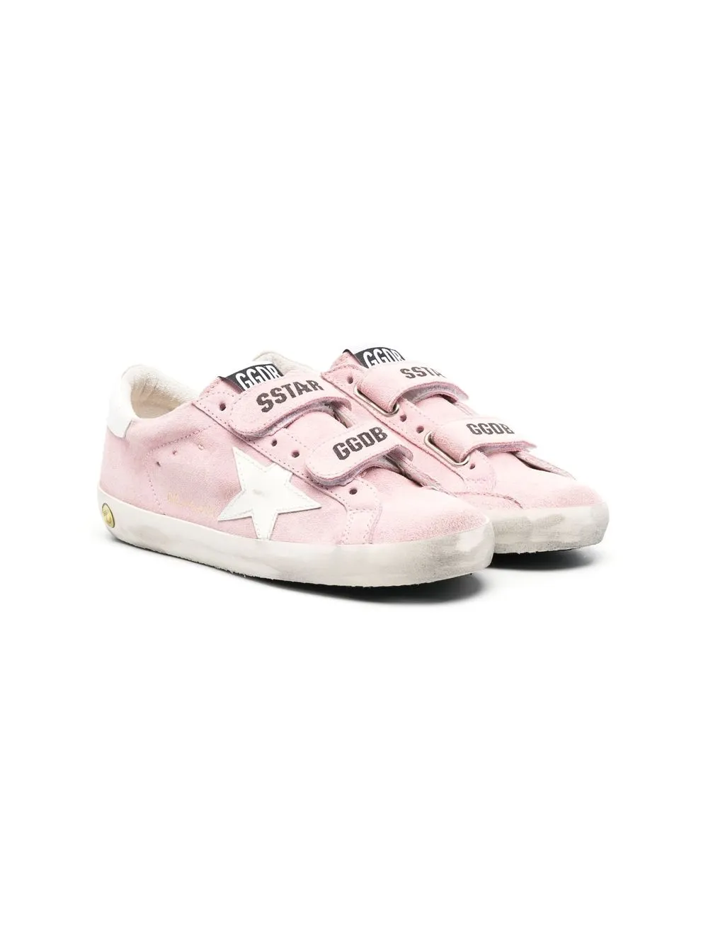 

Golden Goose Kids tenis SStar - Rosado