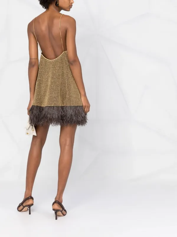 knee length dresses for ladies Lumière Plumage Short Dress