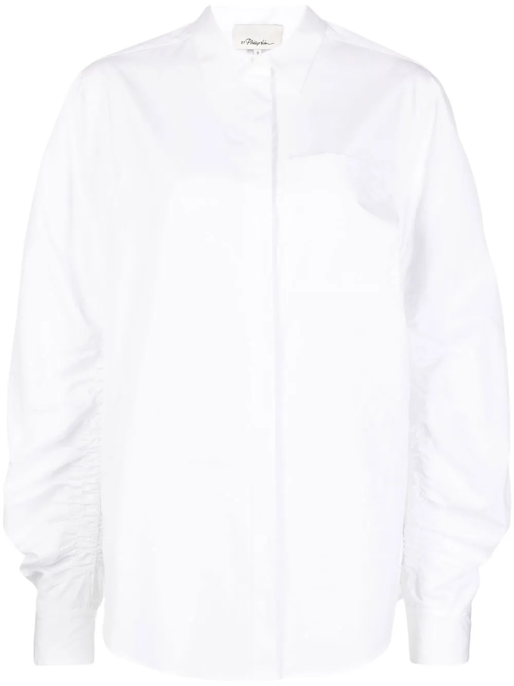 

3.1 Phillip Lim playera manga farol - Blanco