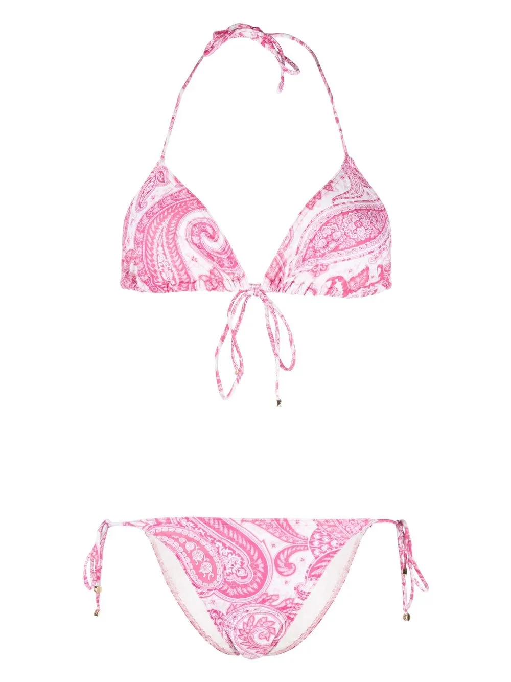 

ETRO bikini con cierre de lazo - Rosado