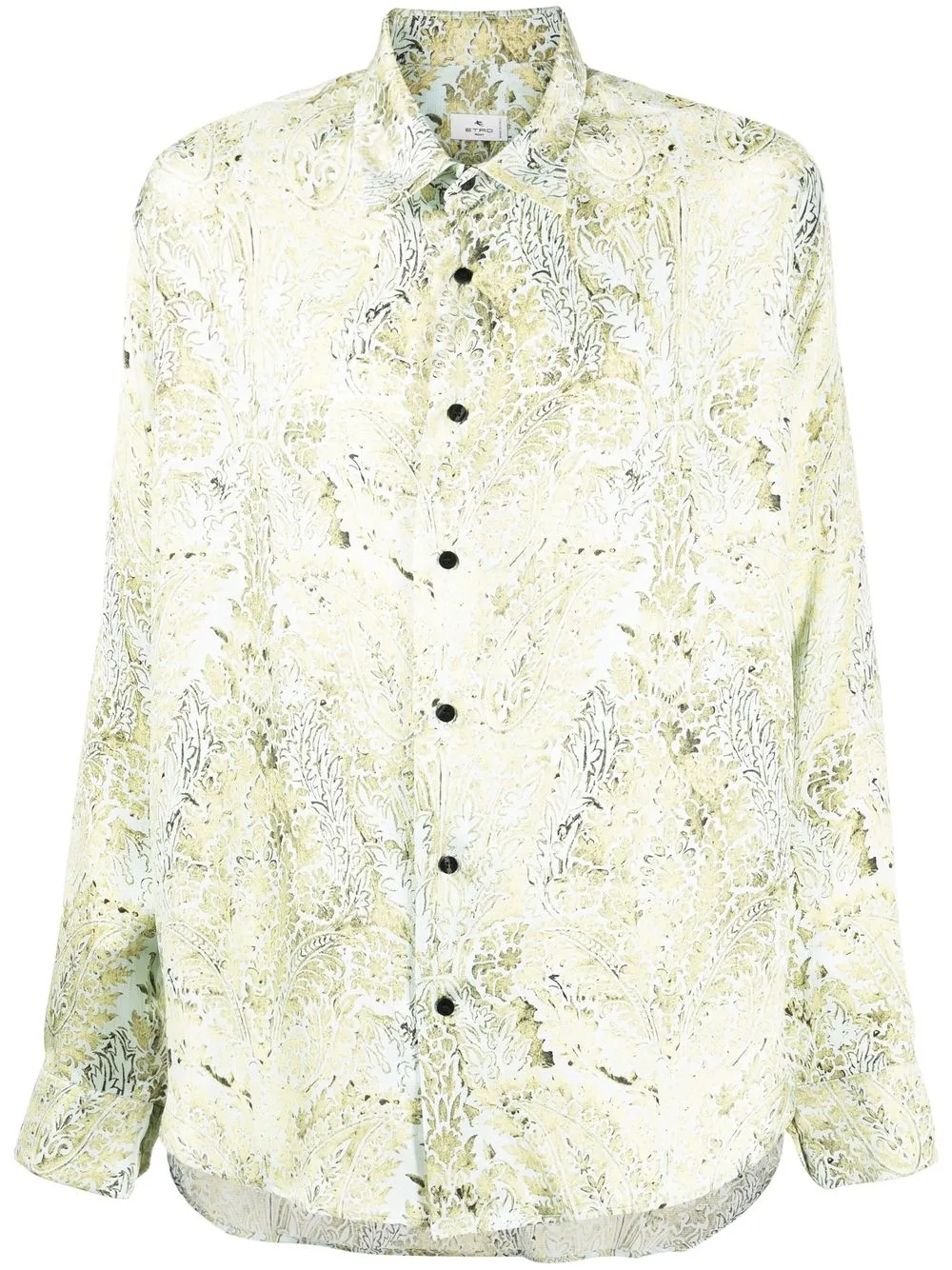 

ETRO floral silk shirt - Green