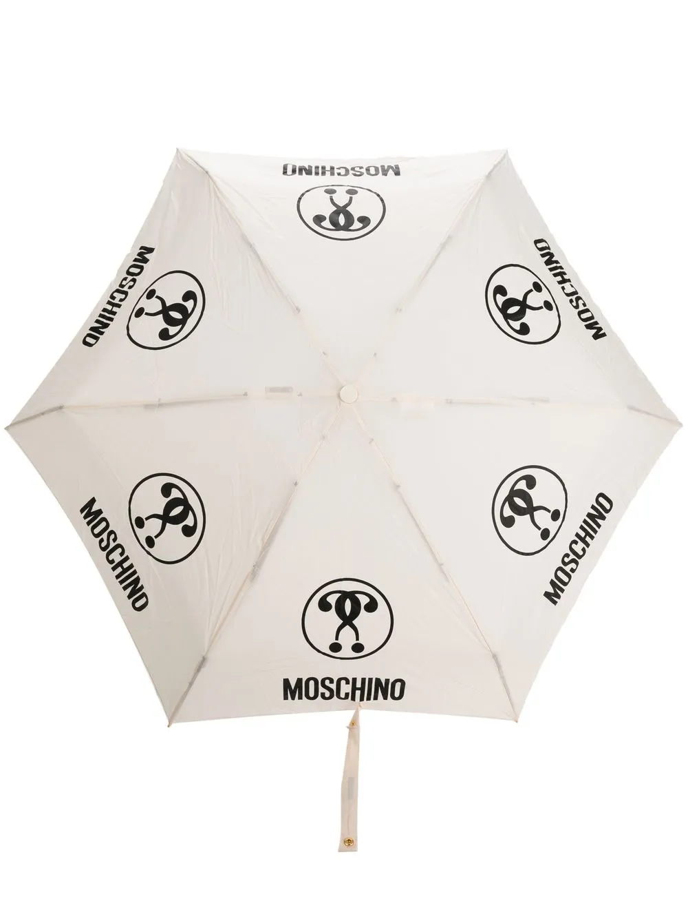 

Moschino logo-question-mark umbrella - Neutrals