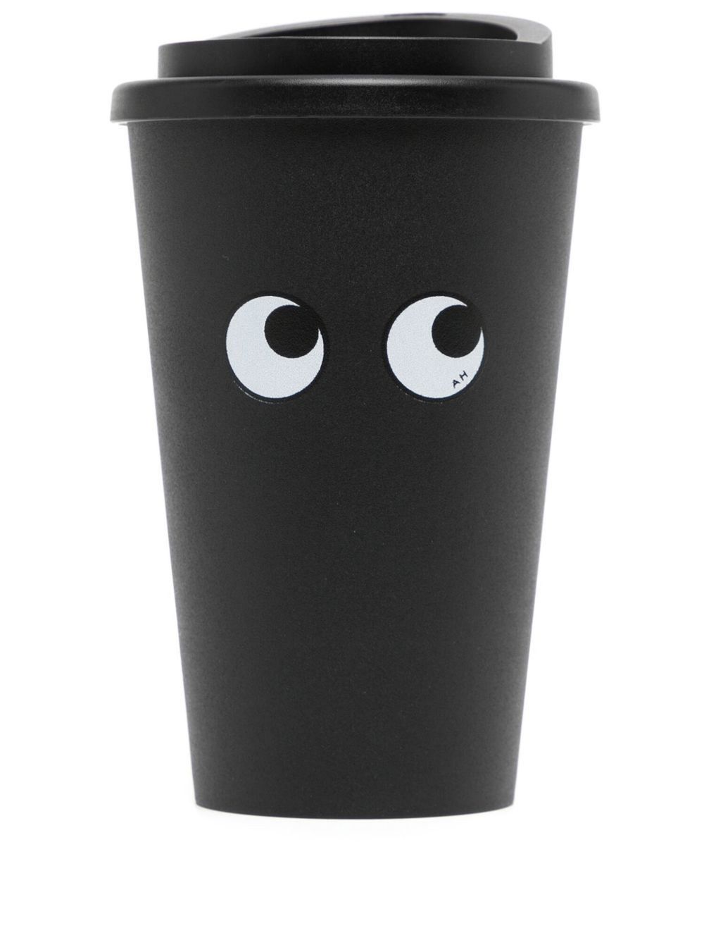 Anya Hindmarch Eyes-print Travel Coffee Cup In Black