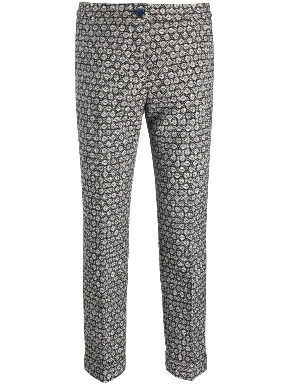 

ETRO pantalones capri tejido en jacquard - Azul