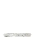 Saint Laurent hammered-effect bangle - Silver