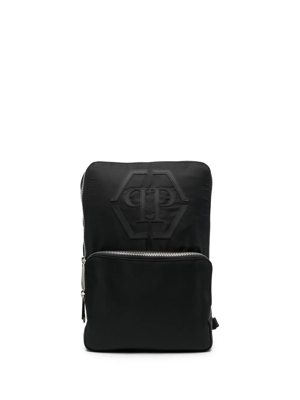 

Philipp Plein logo-appliqué messenger bag - Black