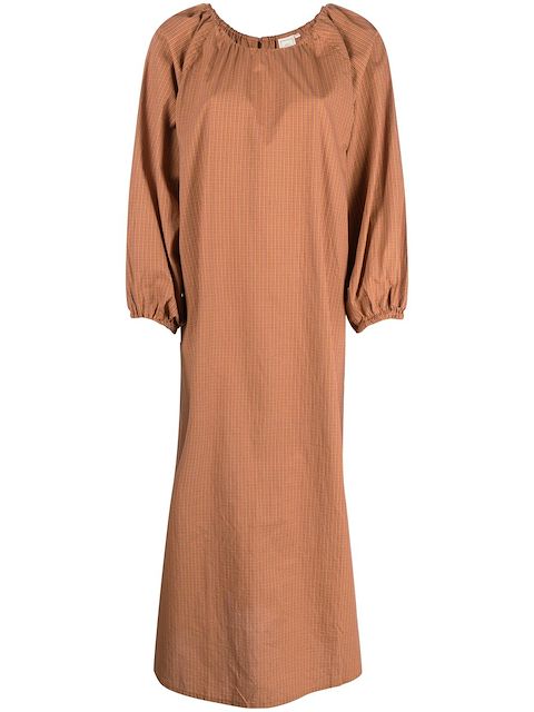 Deiji Studios organic-cotton gathered maxi-dress