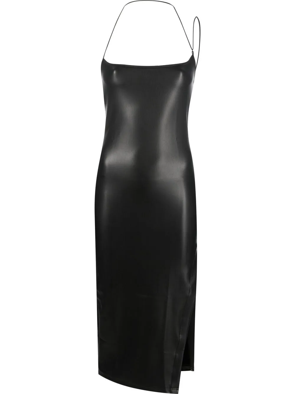 

ALIX NYC Rocco vegan leather halterneck midi dress - Black