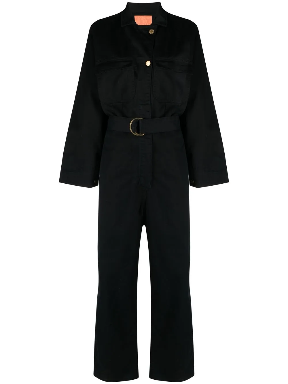 

B SIDES jumpsuit con hebilla en D - Negro