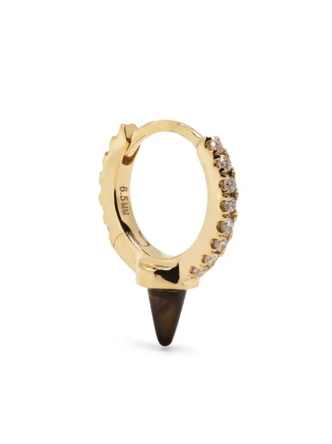 MARIA TASH 18kt yellow gold Spike diamond hoop earring