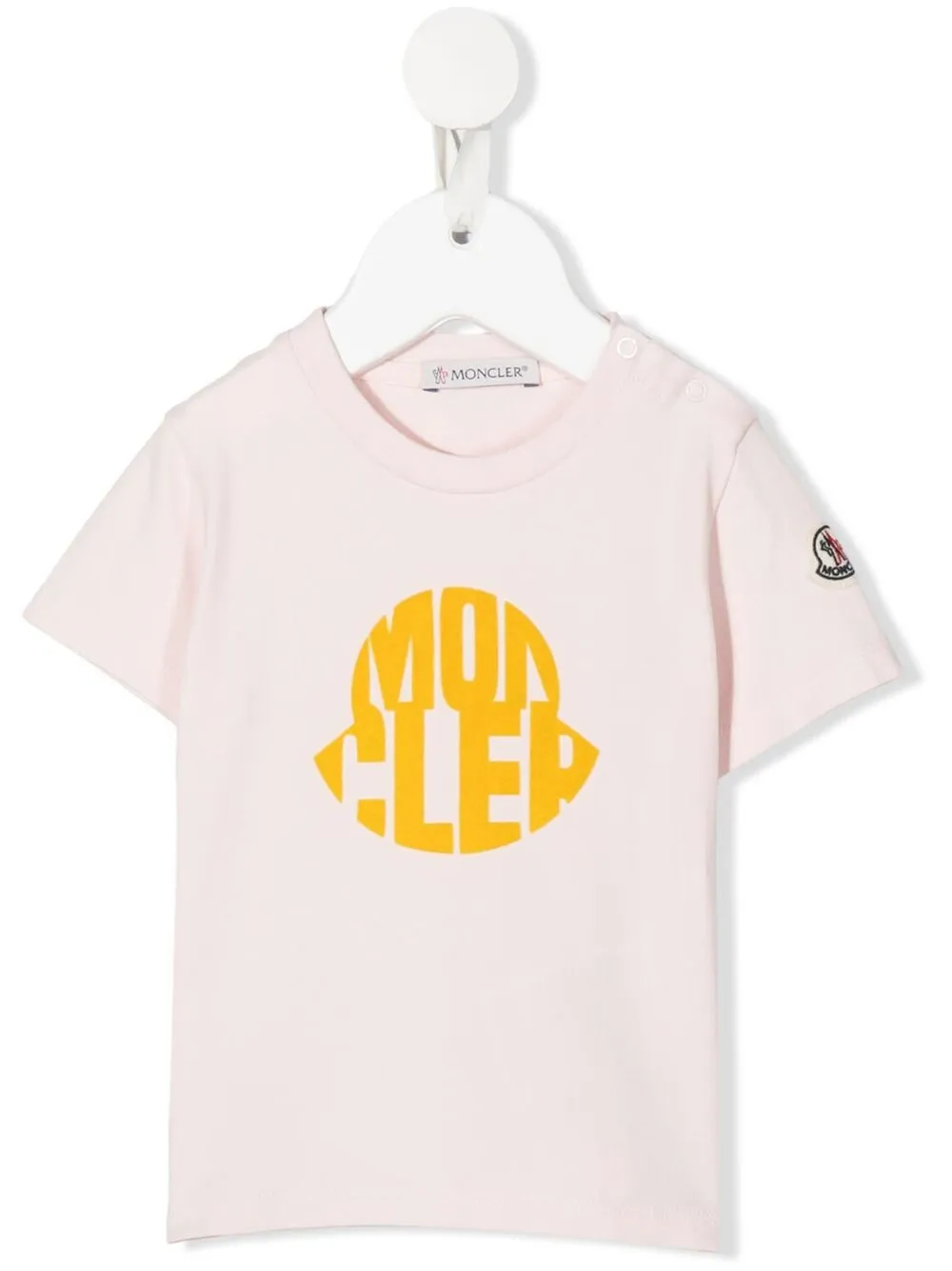 

Moncler Enfant playera con logo estampado - Rosado