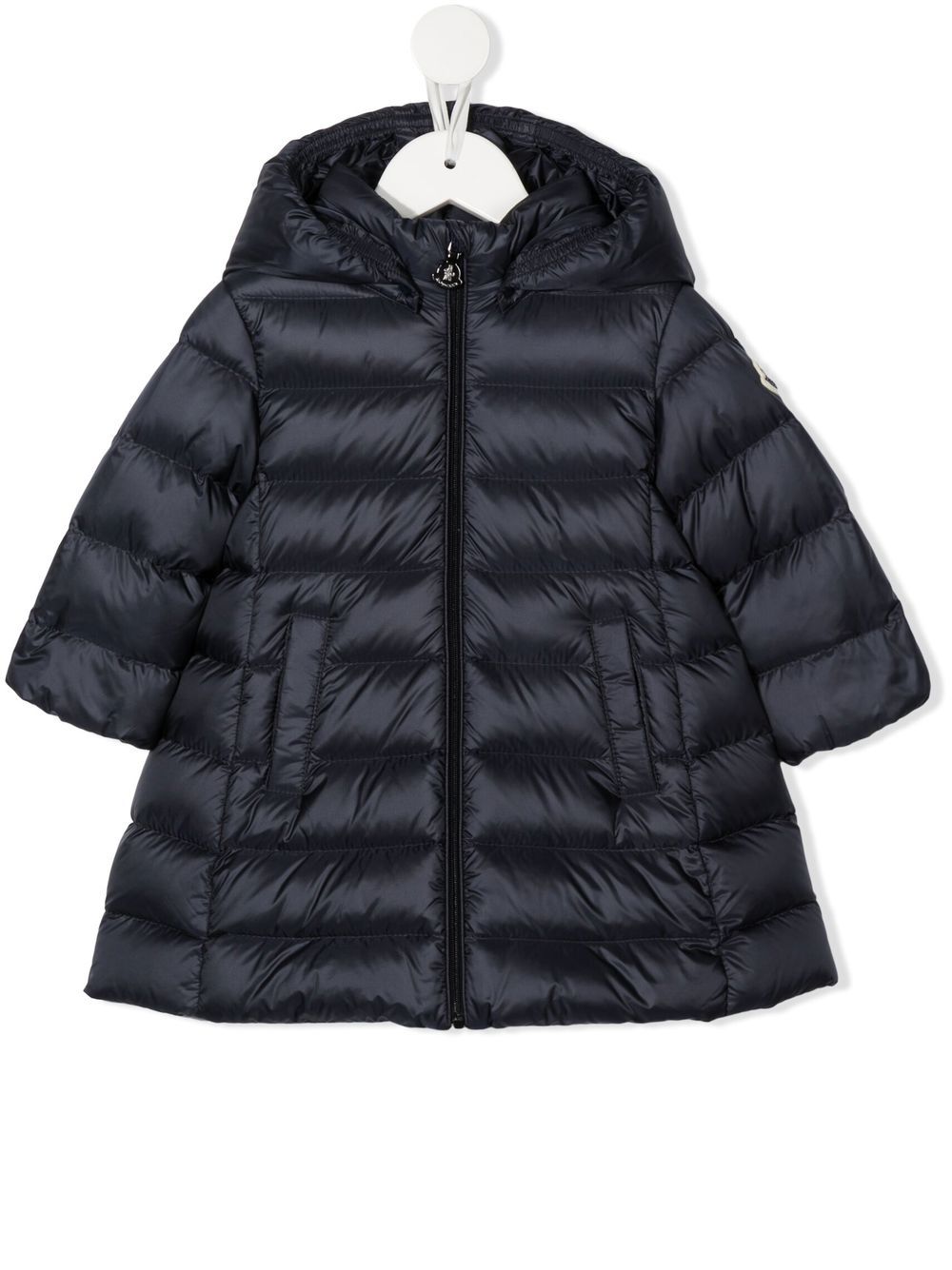 

Moncler Enfant abrigo capitonado con capucha - Azul