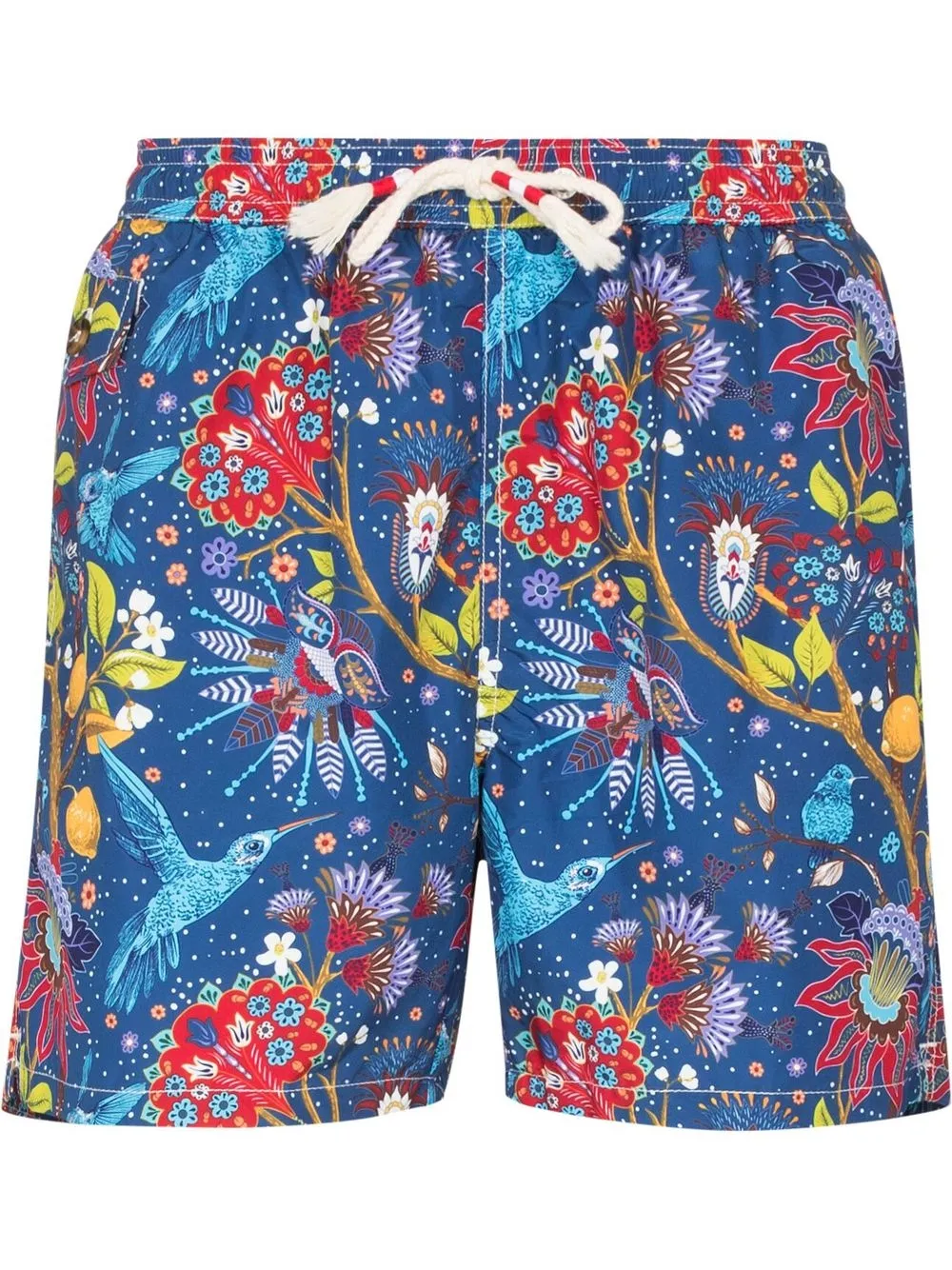 

MC2 Saint Barth shorts de playa Indian Birds 61 - Azul