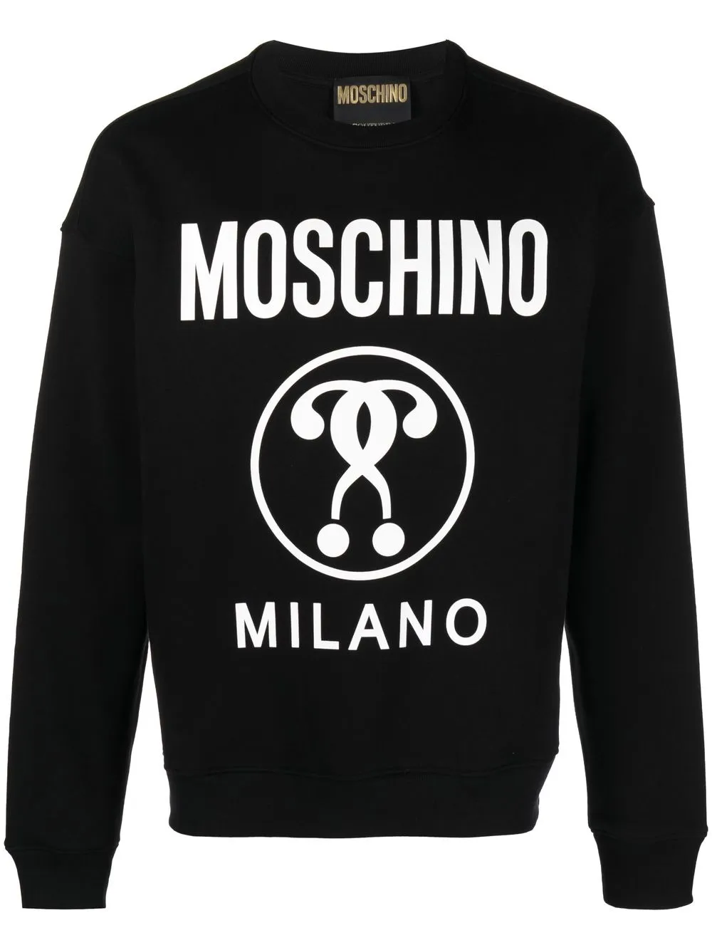 

Moschino logo-print cotton sweatshirt - Black