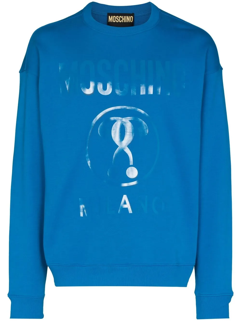 

Moschino logo-print crew-neck sweatshirt - Blue
