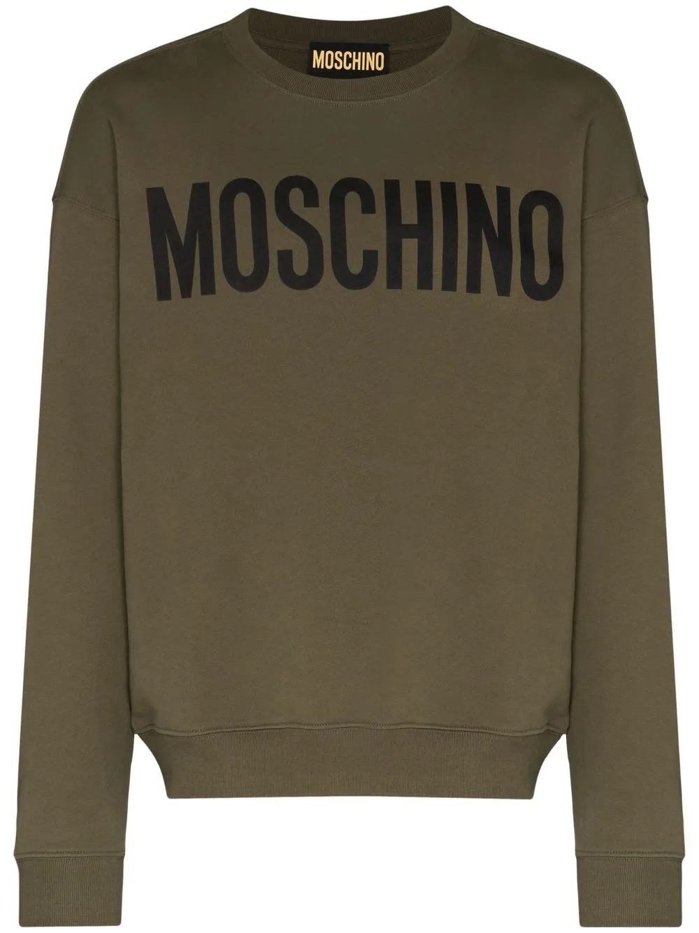 

Moschino logo-print cotton sweatshirt - Green