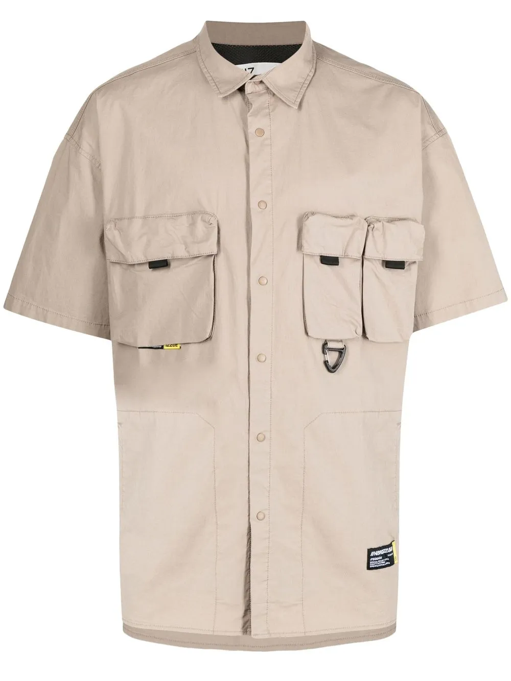 

izzue flap-pockets button-up shirt - Brown