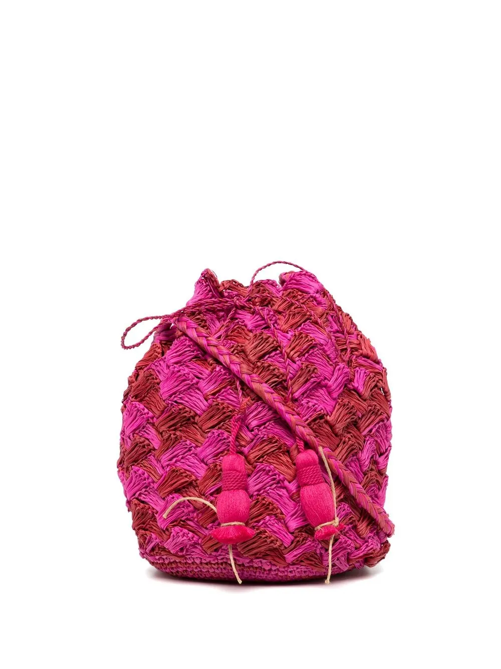 

Nannacay bolsa satchel Zoe fruncido - Rosado