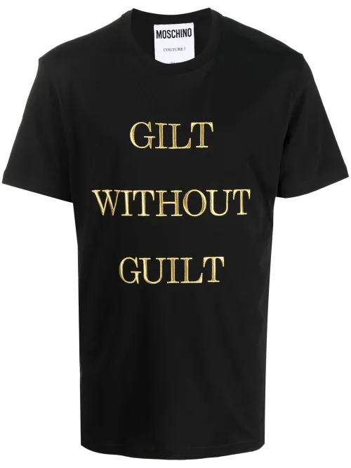 T-shirt à slogan imprimé - Moschino - Modalova