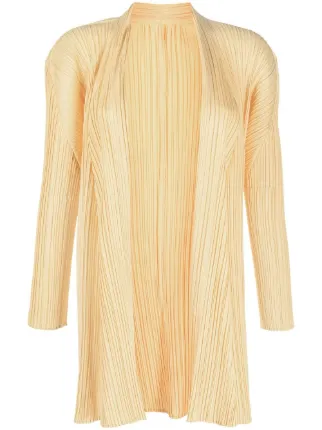 Pleats Please Issey Miyake Mellow Pleats open-front Cardigan