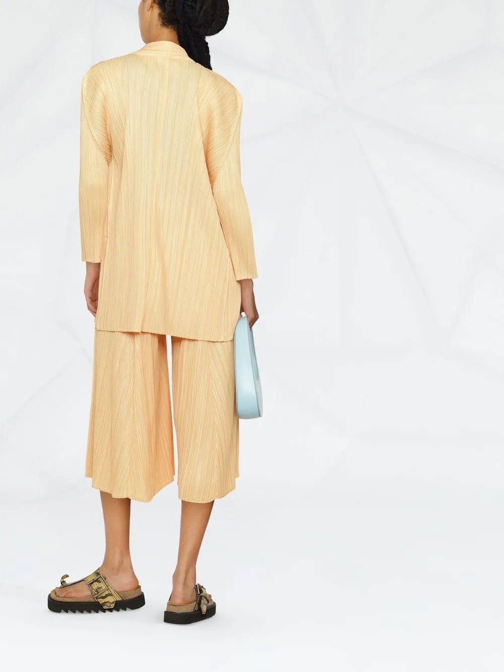 Pleats Please Issey Miyake Mellow Pleats open-front Cardigan