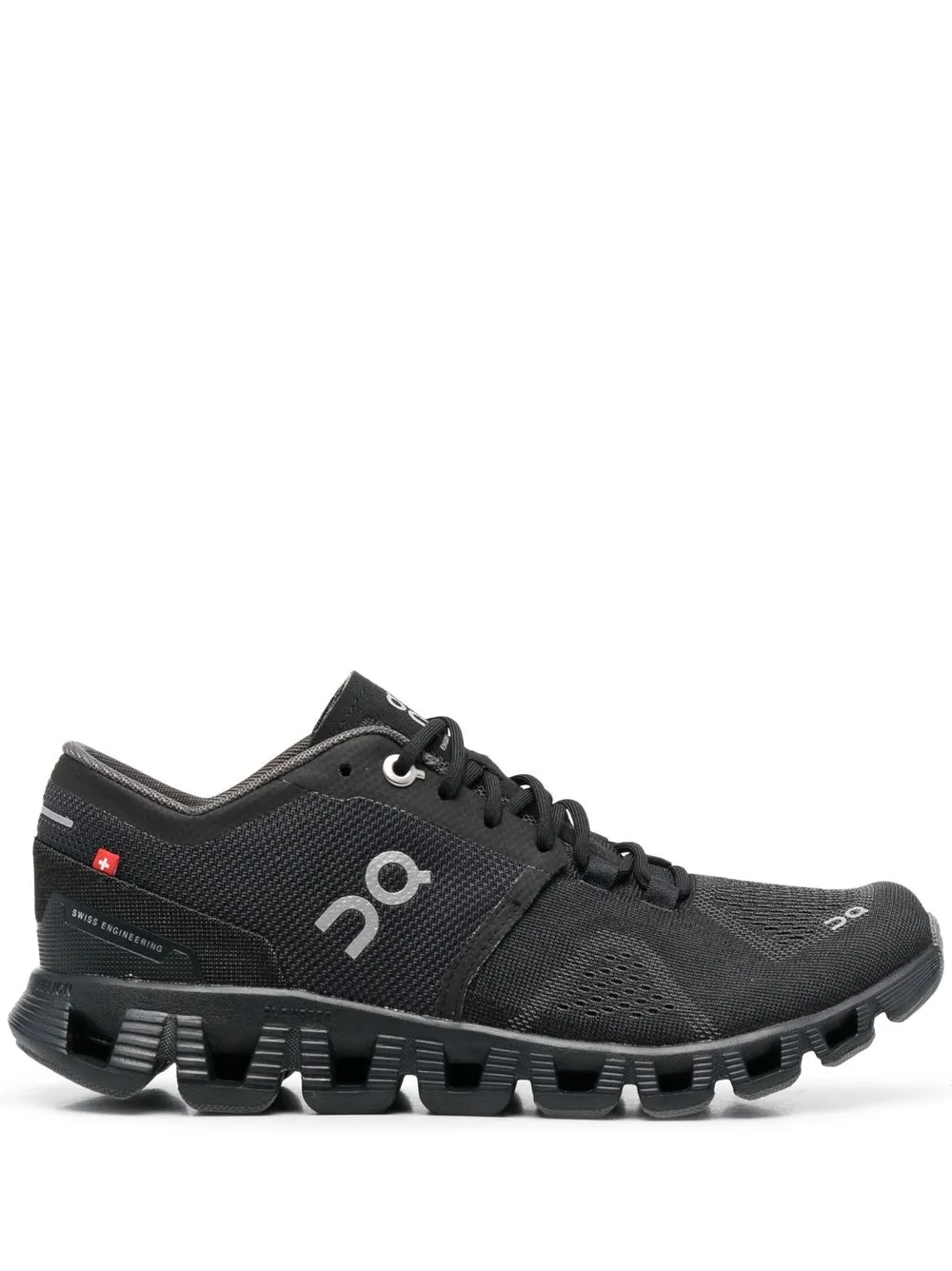 

On Running logo-print low-top sneakers - Black