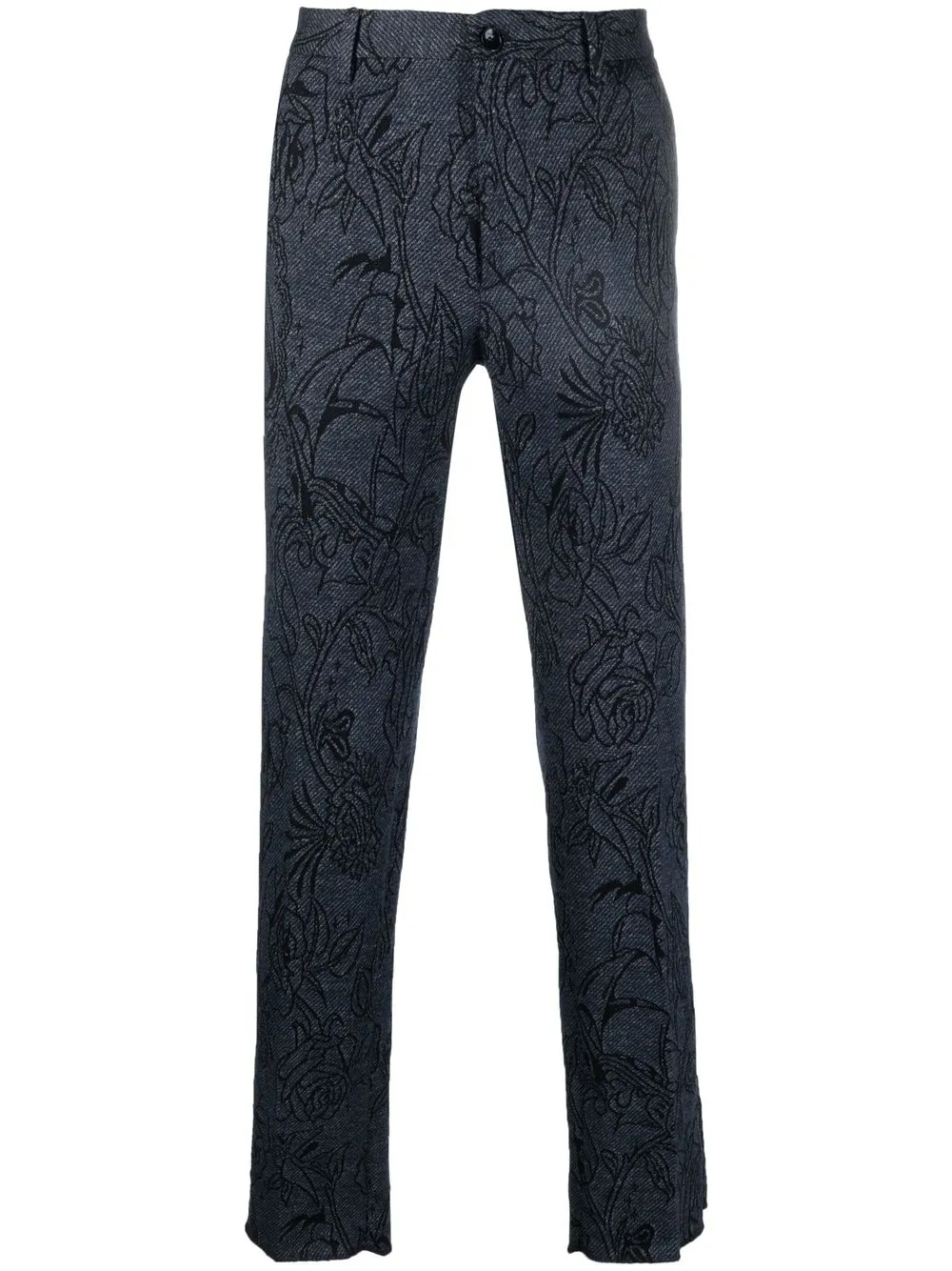 

ETRO printed cotton trousers - Blue