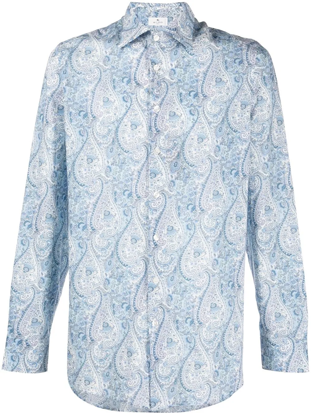 

ETRO paisley-print cotton shirt - Blue