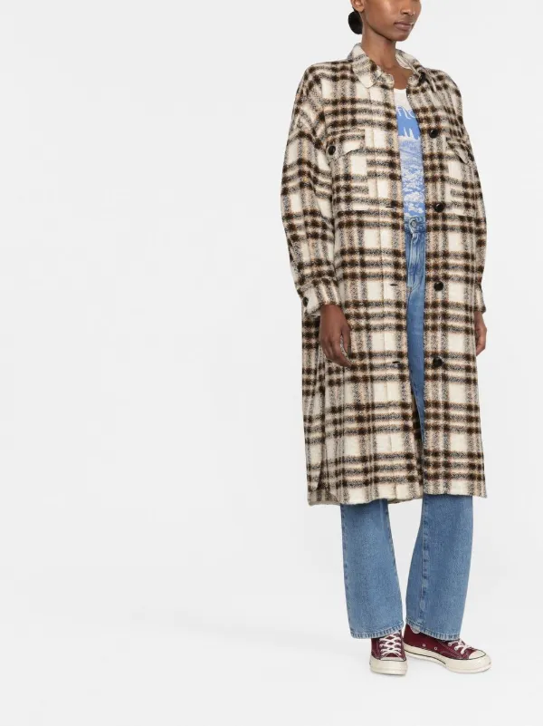Committee Correction Event Isabel Marant Étoile Fontizi Checked Shirt Coat - Farfetch