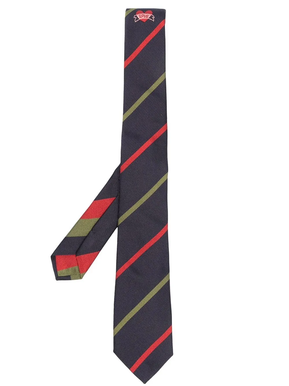 

ETRO corbata de seda con raya diagonal - Azul