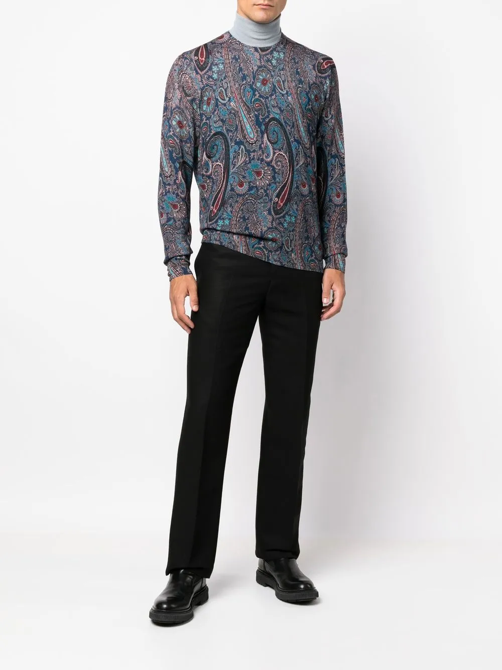ETRO Trui met ronde hals - Blauw