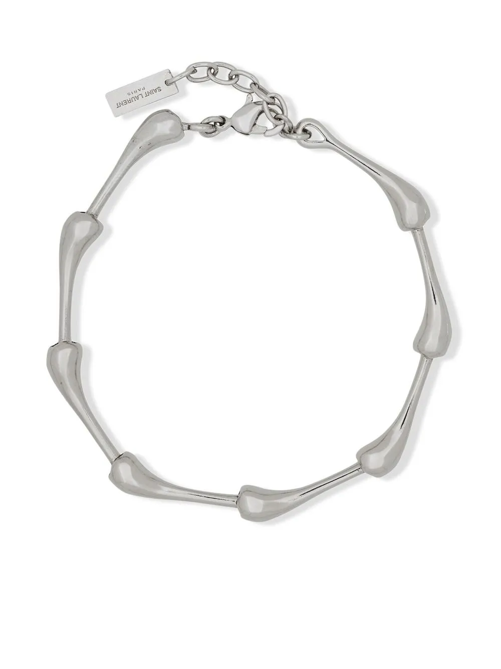 Saint Laurent Articulatedlink Bracelet In Silver ModeSens
