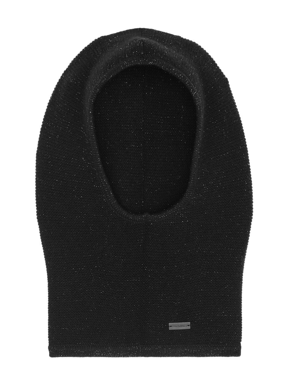 Saint Laurent Balaclava met glitter - Zwart