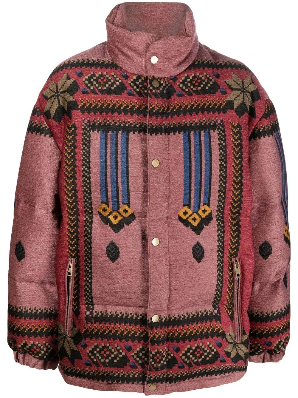 

ETRO jacquard padded jacket - Pink