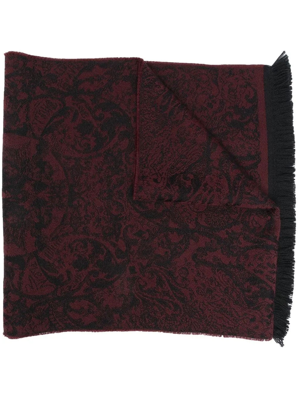 

Philipp Plein bufanda con motivo en jacquard - Rojo