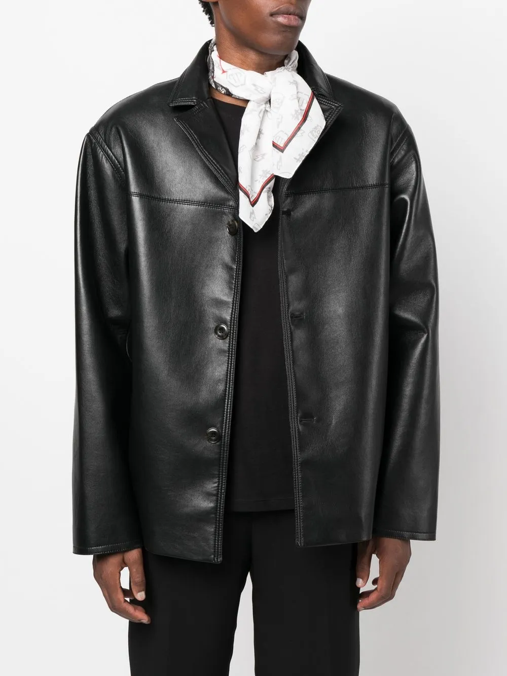 Philipp Plein Sjaal met logoprint - Wit