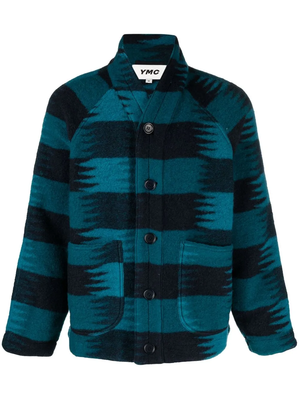 

YMC Erkin wool-blend jacket - Blue