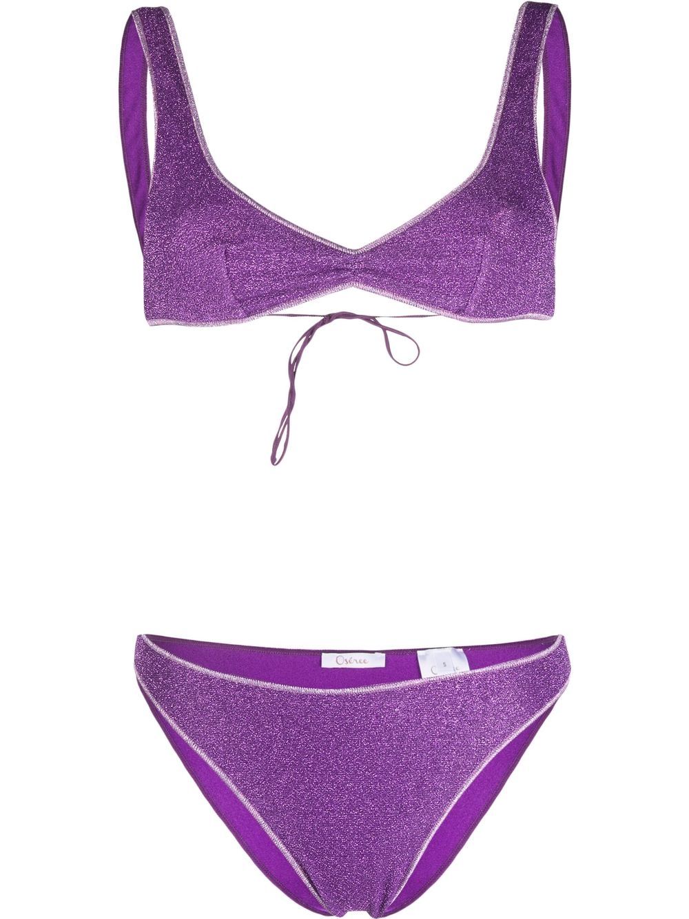 

Oséree shimmer-finish bikini - Purple