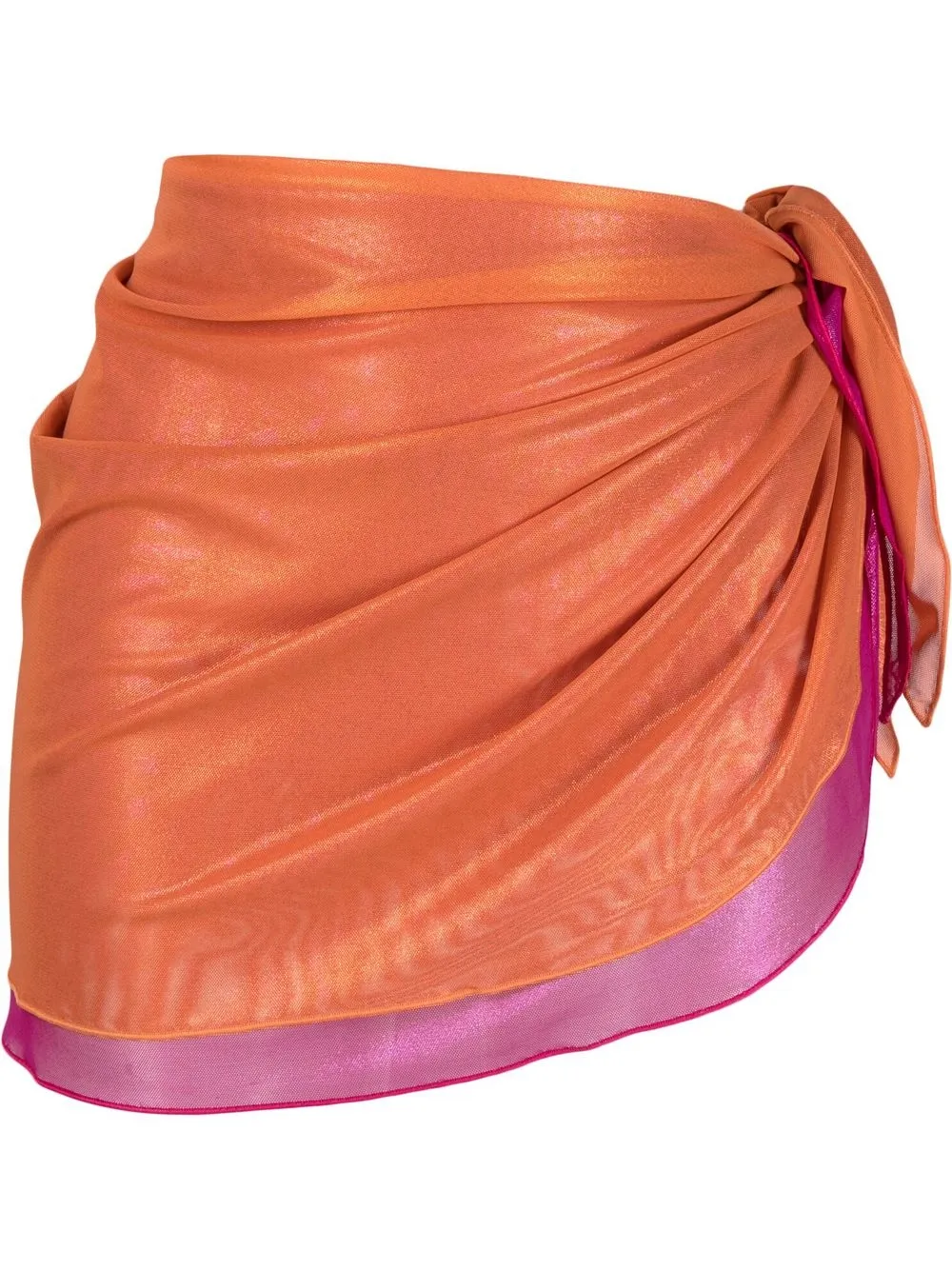 

Oséree two-tone sheer sarong - Orange