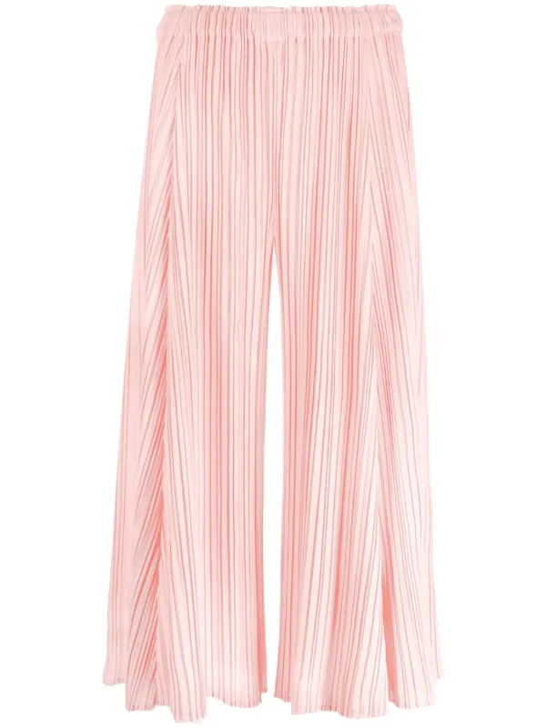 Pleats Please Issey Miyake Mellow Pleats wide-leg Culottes - Farfetch