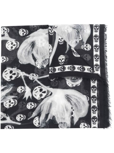 Alexander McQueen skull-print scarf Women