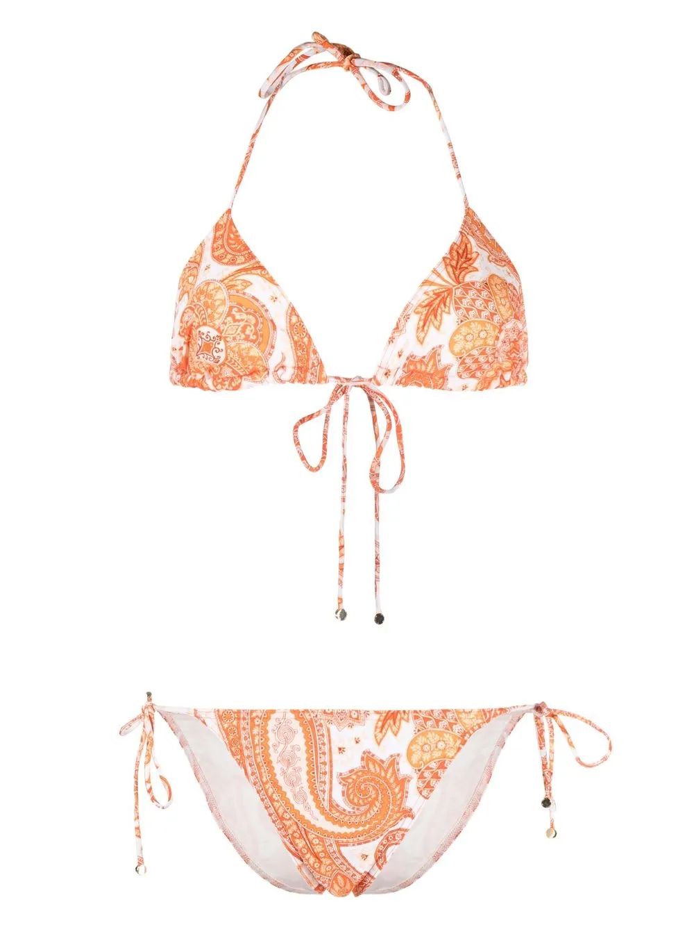 

ETRO bikini con cierre de lazo - Naranja