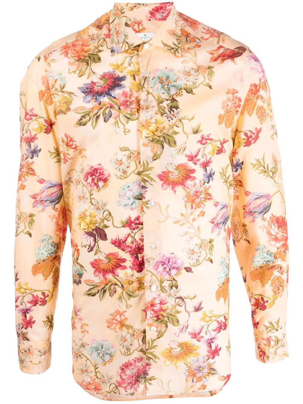 

ETRO camisa con estampado floral - Naranja