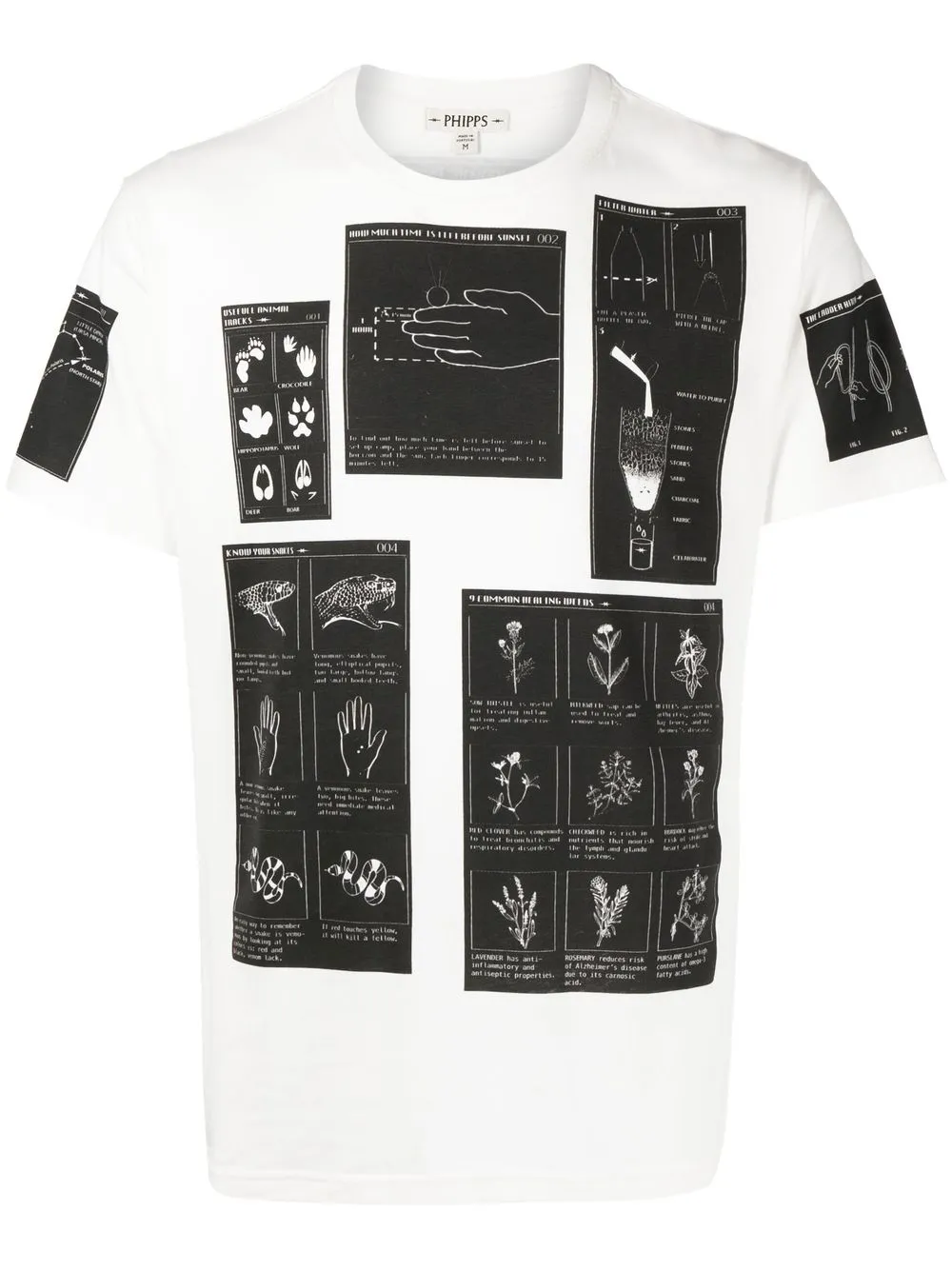 

Phipps all-over graphic-print T-shirt - White