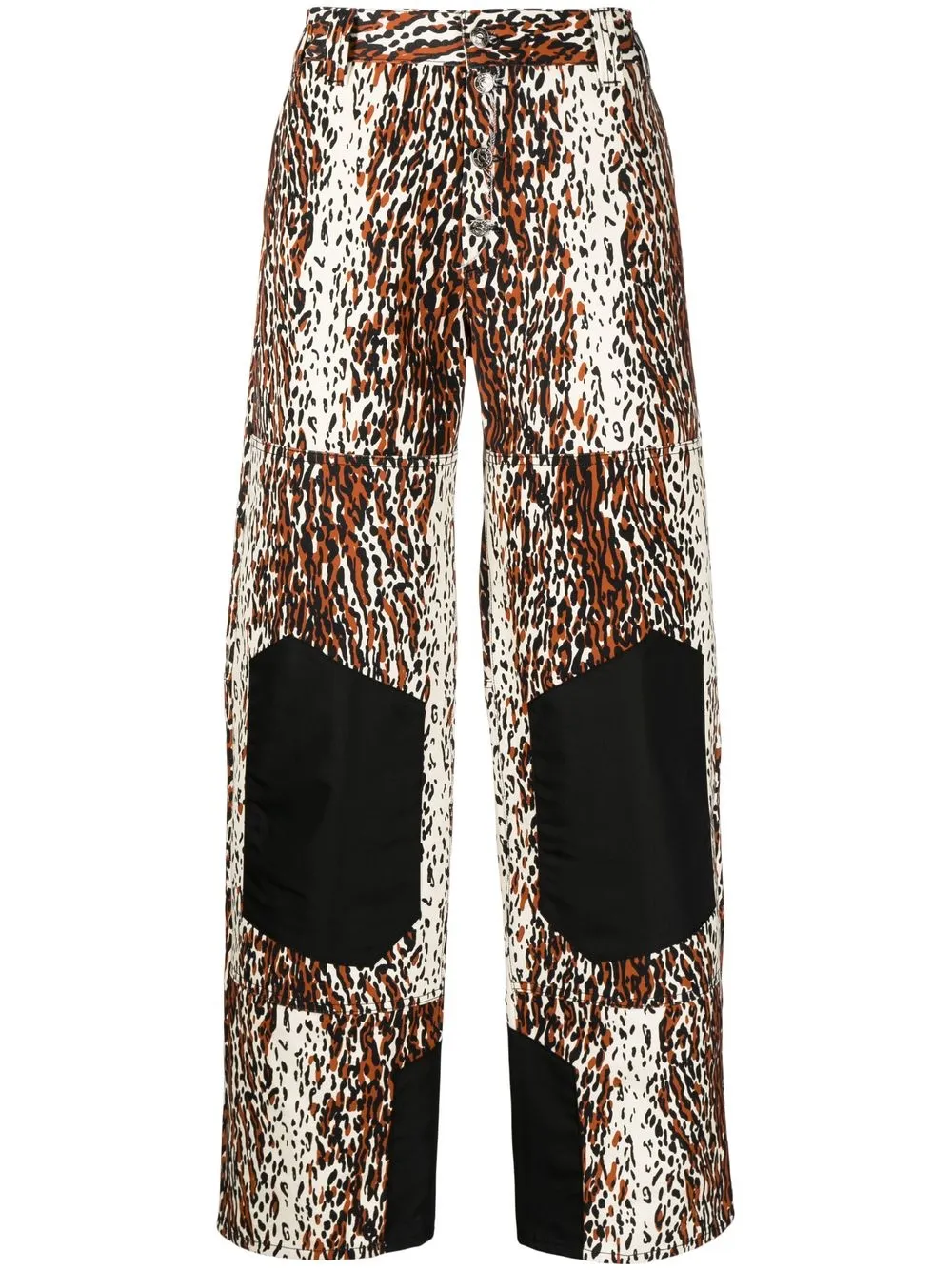 

Phipps straight-leg animal-print trousers - Brown