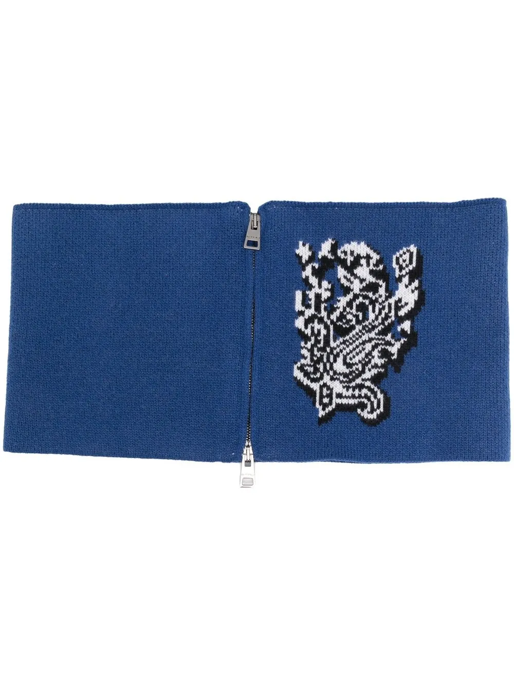 

ETRO intarsia-knit logo belt - Blue