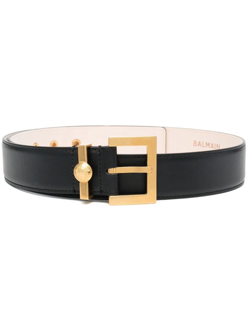 

Balmain logo buckle belt - Black