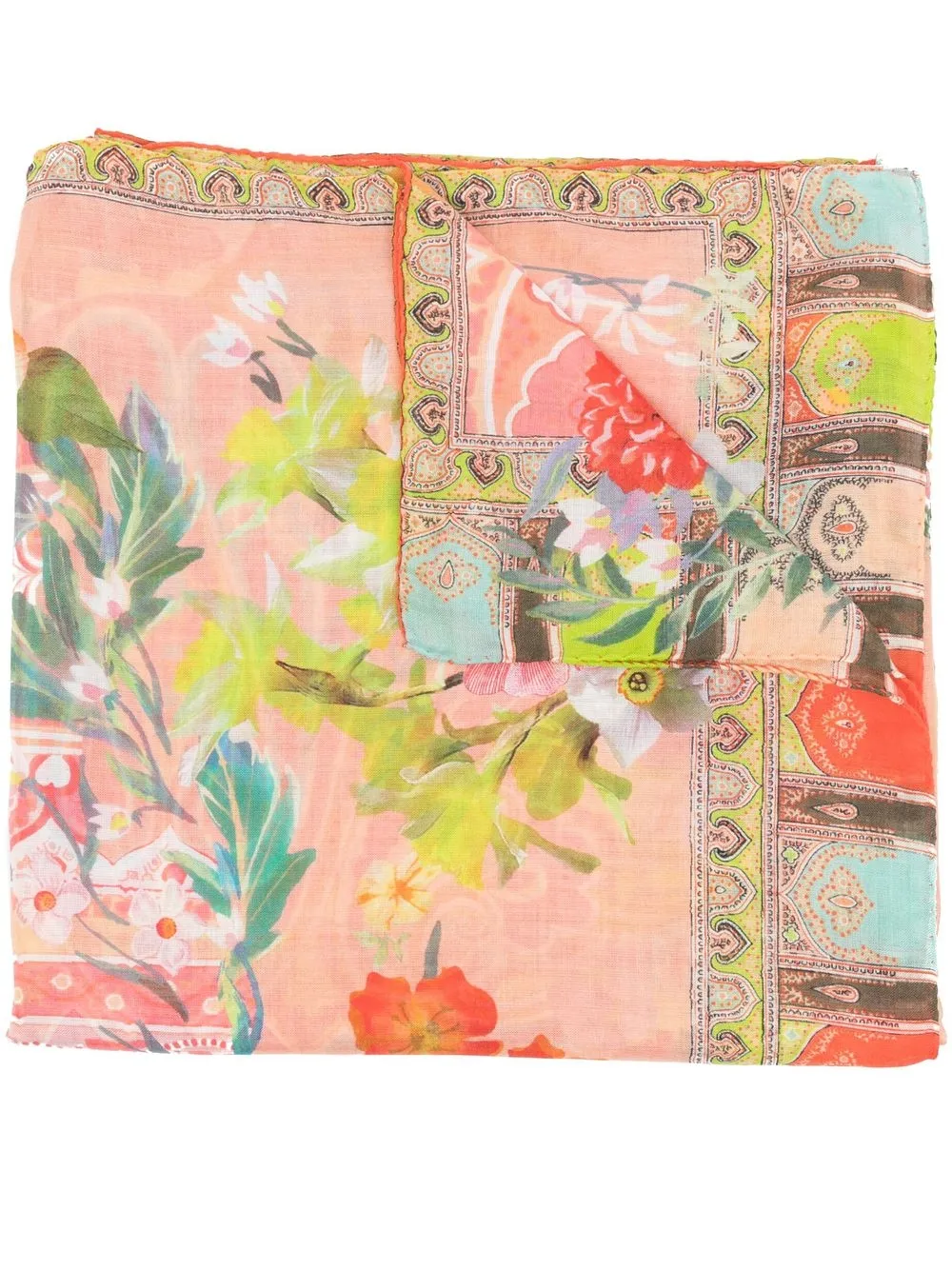 

ETRO floral-paisley print shawl scarf - Pink